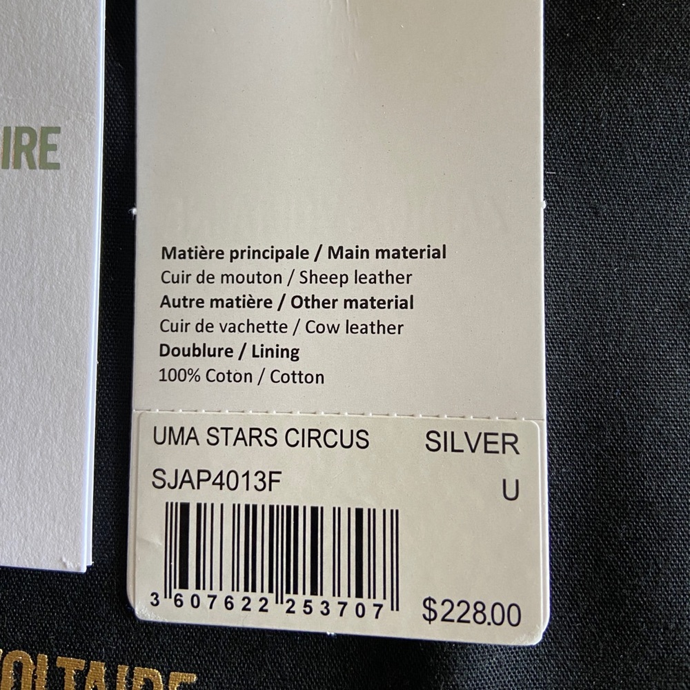 Zadig & Voltaire Uma Stars Circus Wristlet Silver - Picture 5 of 11
